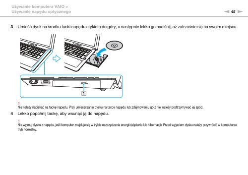 Sony VPCF24P1E - VPCF24P1E Istruzioni per l'uso Polacco