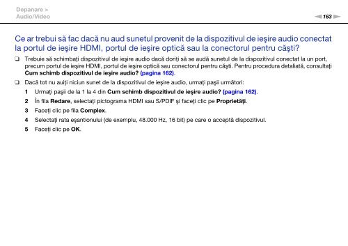 Sony VPCF13M8E - VPCF13M8E Istruzioni per l'uso Rumeno