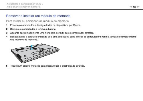 Sony VPCF13M8E - VPCF13M8E Istruzioni per l'uso Portoghese