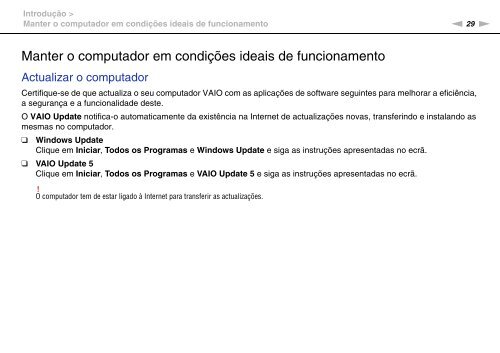 Sony VPCF13M8E - VPCF13M8E Istruzioni per l'uso Portoghese