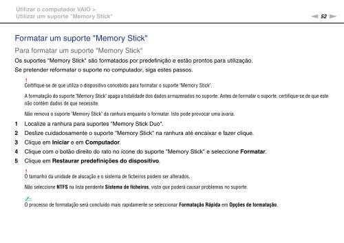 Sony VPCF13M8E - VPCF13M8E Istruzioni per l'uso Portoghese