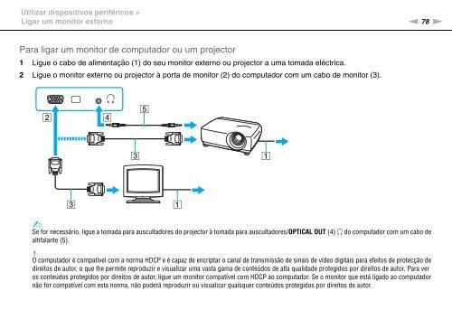Sony VPCF13M8E - VPCF13M8E Istruzioni per l'uso Portoghese