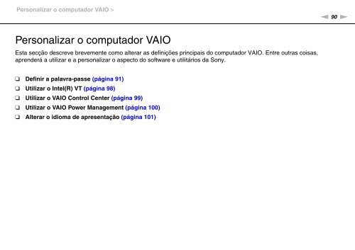 Sony VPCF13M8E - VPCF13M8E Istruzioni per l'uso Portoghese