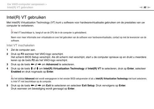 Sony VPCEB3E1R - VPCEB3E1R Istruzioni per l'uso Olandese