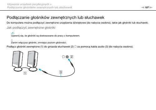 Sony VPCSB4N9E - VPCSB4N9E Istruzioni per l'uso Polacco