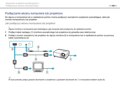 Sony VPCSB4N9E - VPCSB4N9E Istruzioni per l'uso Polacco