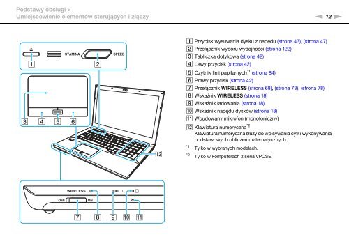 Sony VPCSB4N9E - VPCSB4N9E Istruzioni per l'uso Polacco