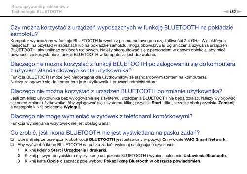 Sony VPCSB4N9E - VPCSB4N9E Istruzioni per l'uso Polacco