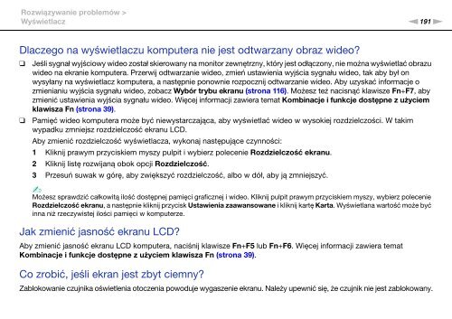 Sony VPCSB4N9E - VPCSB4N9E Istruzioni per l'uso Polacco