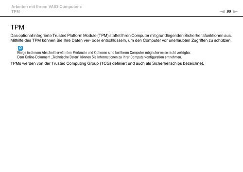 Sony VPCSB4N9E - VPCSB4N9E Istruzioni per l'uso Tedesco