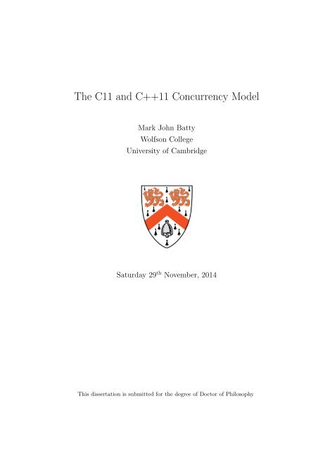 The C11 and C++11 Concurrency Model