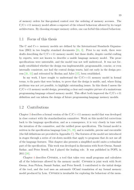 The C11 and C++11 Concurrency Model