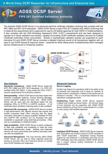 ADSS OCSP Server