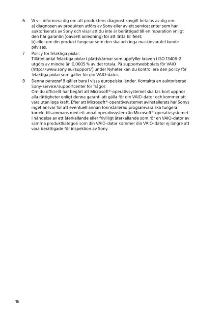 Sony SVF1421X1E - SVF1421X1E Documenti garanzia Polacco