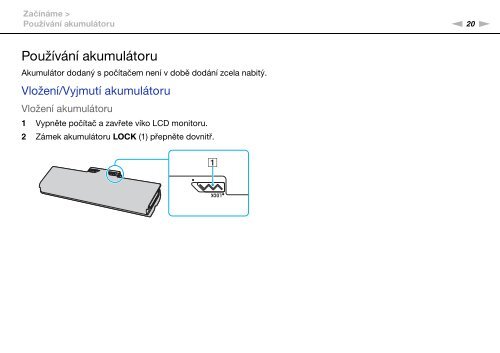 Sony VGN-SR51RF - VGN-SR51RF Istruzioni per l'uso Ceco