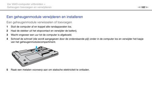 Sony VPCEA3D4E - VPCEA3D4E Istruzioni per l'uso Olandese