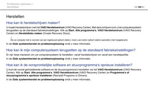 Sony VPCEA3D4E - VPCEA3D4E Istruzioni per l'uso Olandese