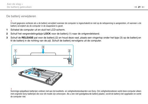 Sony VPCEA3D4E - VPCEA3D4E Istruzioni per l'uso Olandese