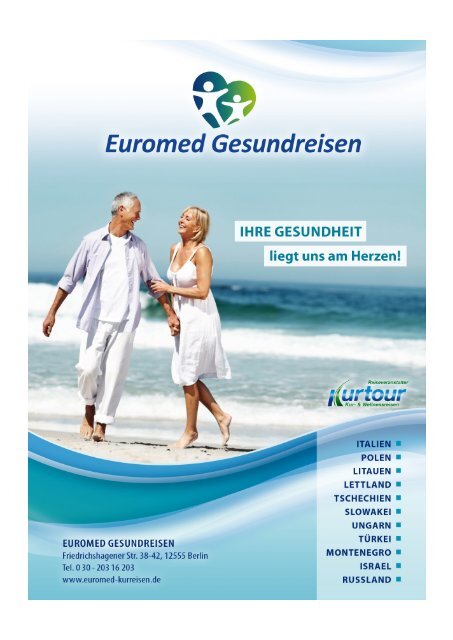 Euromed Gesundreisen Katalog 2016