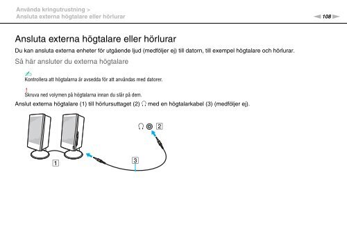 Sony VPCZ23A4R - VPCZ23A4R Istruzioni per l'uso Svedese