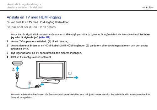 Sony VPCZ23A4R - VPCZ23A4R Istruzioni per l'uso Svedese