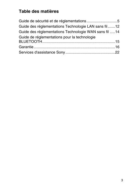 Sony VPCEH2F1E - VPCEH2F1E Documenti garanzia Francese