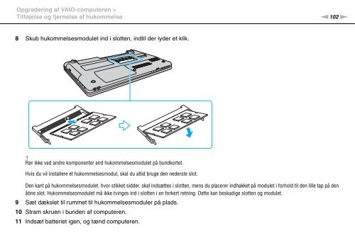 Sony VPCEA2S1R - VPCEA2S1R Istruzioni per l'uso Danese