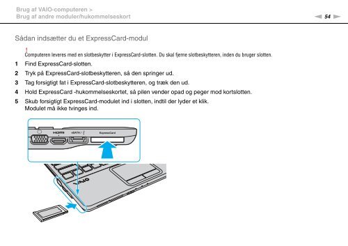 Sony VPCEA2S1R - VPCEA2S1R Istruzioni per l'uso Danese