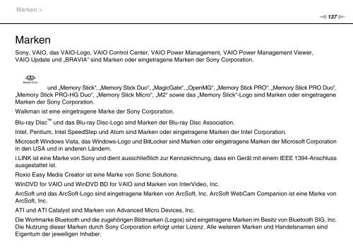 Sony VPCX11Z1E - VPCX11Z1E Istruzioni per l'uso Tedesco