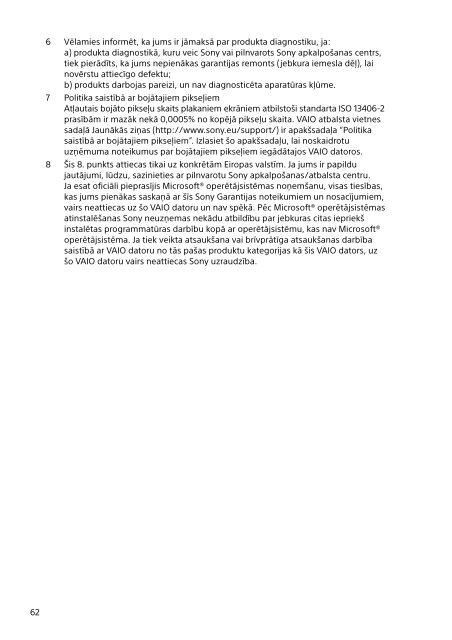 Sony SVE14A3V2R - SVE14A3V2R Documenti garanzia Ucraino