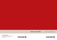 Articles of Association of Helvetia Holding AG