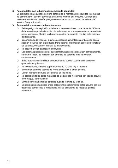 Sony SVE1511T1R - SVE1511T1R Documenti garanzia Spagnolo