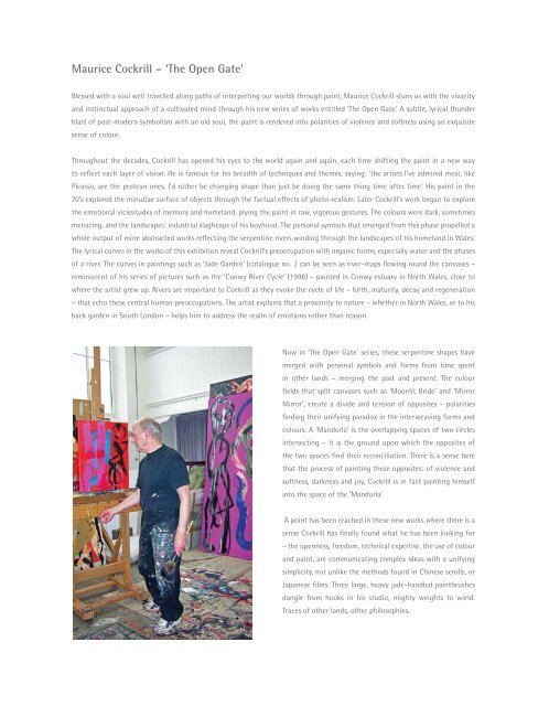 'Open Gate' exhibition - pdf catalogue - Adam Gallery
