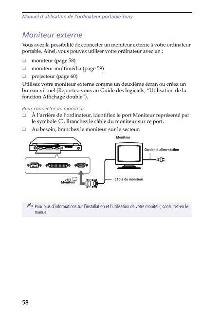 Sony PCG-F250 - PCG-F250 Istruzioni per l'uso Francese