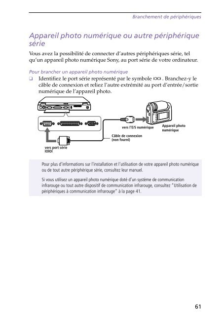 Sony PCG-F250 - PCG-F250 Istruzioni per l'uso Francese