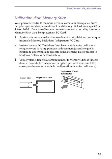 Sony PCG-F250 - PCG-F250 Istruzioni per l'uso Francese