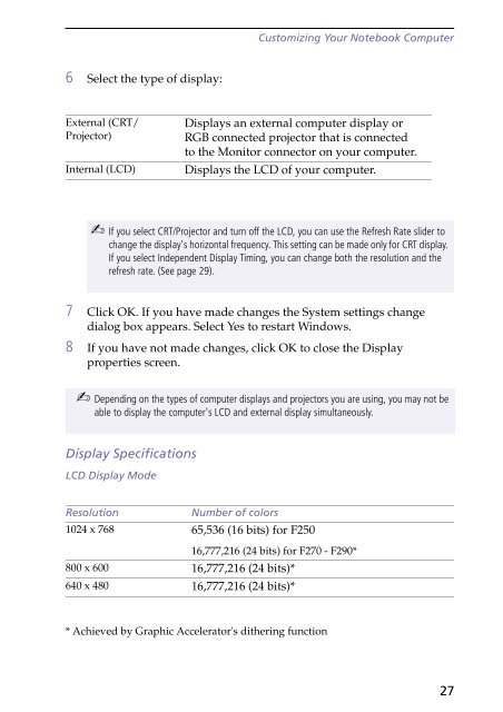 Sony PCG-F250 - PCG-F250 Manuale software Inglese