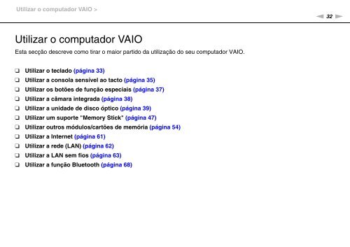 Sony VPCF12E1R - VPCF12E1R Istruzioni per l'uso Portoghese