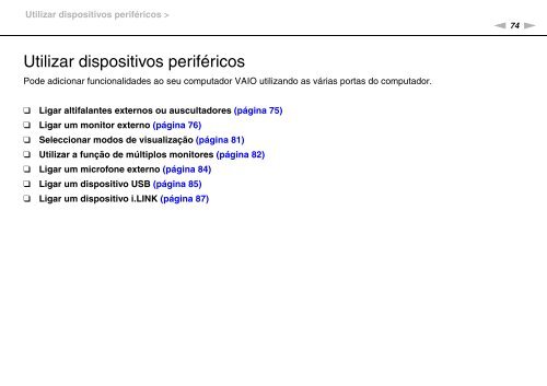 Sony VPCF12E1R - VPCF12E1R Istruzioni per l'uso Portoghese