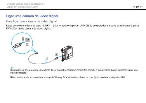 Sony VPCF12E1R - VPCF12E1R Istruzioni per l'uso Portoghese