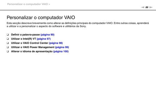 Sony VPCF12E1R - VPCF12E1R Istruzioni per l'uso Portoghese