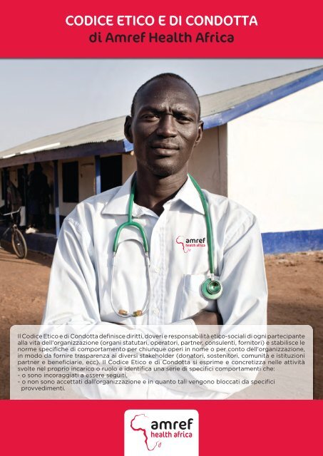 CODICE ETICO E DI CONDOTTA di Amref Health Africa