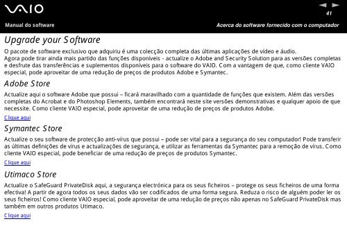 Sony PCG-K315S - PCG-K315S Manuale software Portoghese