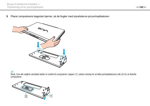 Sony VPCSE1X1R - VPCSE1X1R Istruzioni per l'uso Danese