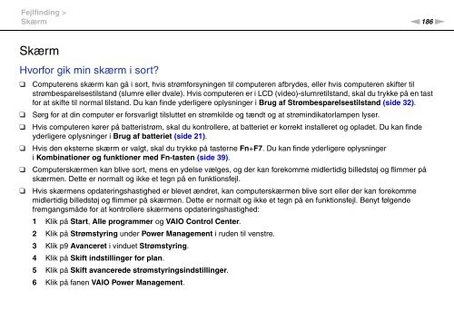 Sony VPCSE1X1R - VPCSE1X1R Istruzioni per l'uso Danese