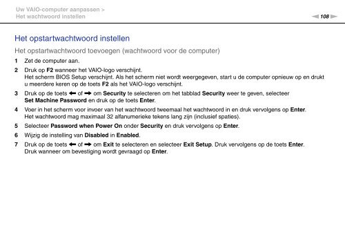 Sony VPCS11C5E - VPCS11C5E Istruzioni per l'uso Olandese