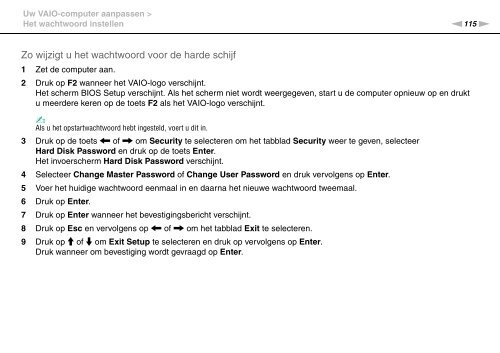 Sony VPCS11C5E - VPCS11C5E Istruzioni per l'uso Olandese