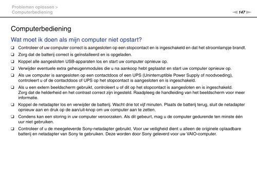 Sony VPCS11C5E - VPCS11C5E Istruzioni per l'uso Olandese