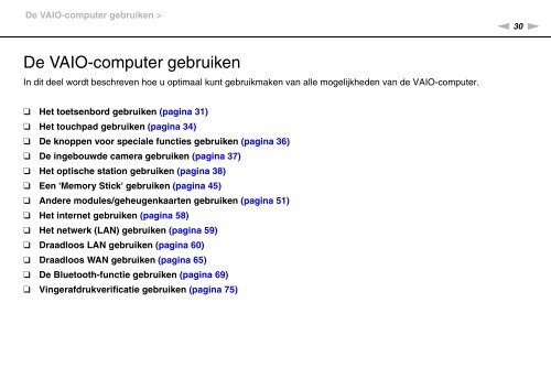 Sony VPCS11C5E - VPCS11C5E Istruzioni per l'uso Olandese