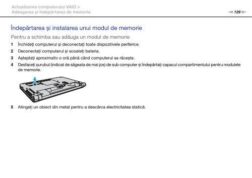 Sony VPCS13S8R - VPCS13S8R Istruzioni per l'uso Rumeno